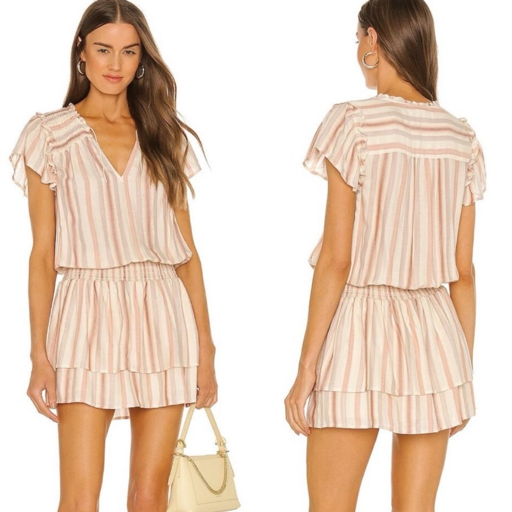 PAIGE Cristina Dress in Ecru Multi size medium